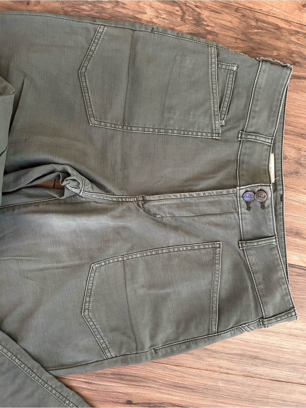 Pilcro women’s Olive Barrel Straight Jeans Size 30 - Picture 5 of 10